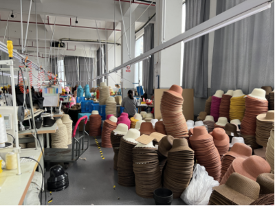 溫嶺新鄉賢“帽助·共富工坊” 戴好群眾共富帽，編織紡織材料小簾的致富夢